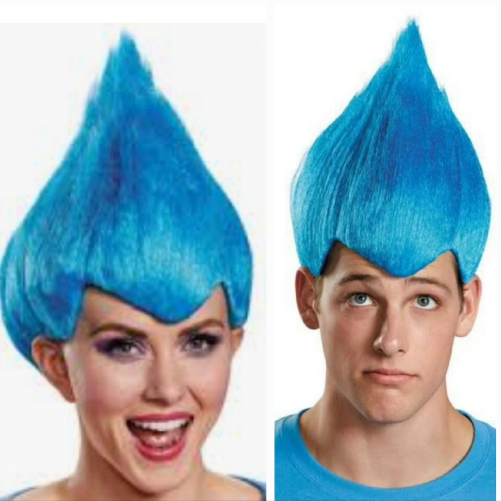 HALLOWEEN Disguise Wacky Point Sculptural Flame Costume Wig NWT